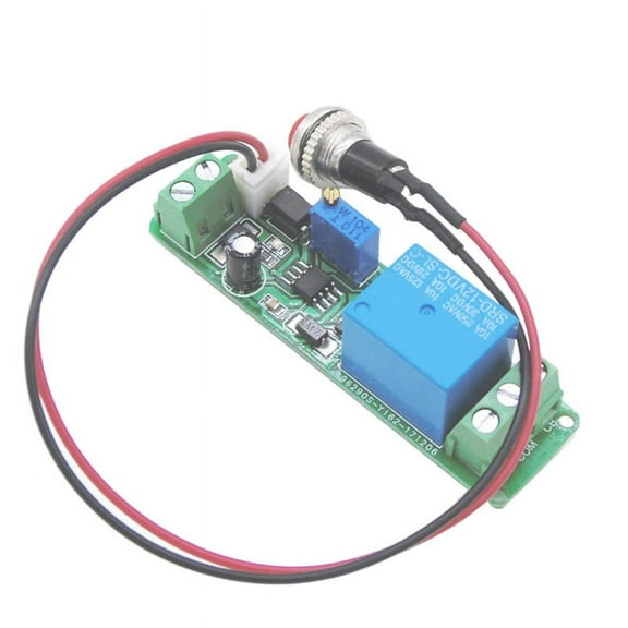 DC 12V Timing Delay 1-10S Time Adjustable Relay with Indicator Light Turn Module Trigger Switch