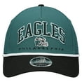thumbnail image 2 of Preschool New Era  Green/Black Philadelphia Eagles  Arch COOLERA 9FORTY A-Frame M-Crown Adjustable Hat, 2 of 4