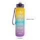 thumbnail image 2 of Eigraketly Botella de agua de plástico portátil con pajita de silicona para hacer ejercicio, correr, deportes, hacer tiempo, taza de bebida, adultos, Ropa Deportiva, Zapatos Amarillo Azul Púrpura Eigraketly OD020208-03, 2 of 6