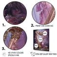 thumbnail image 3 of Designart "Mythical Mauve Lyre Legends II" Music Wall Art Prints, 3 of 7