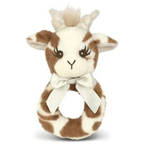 Bearington Baby Lil’ Patches, 5.5 Inch Giraffe Plush Stuffed Animal Baby Rattle, Newborn Toys, Giraffe Baby Stuff