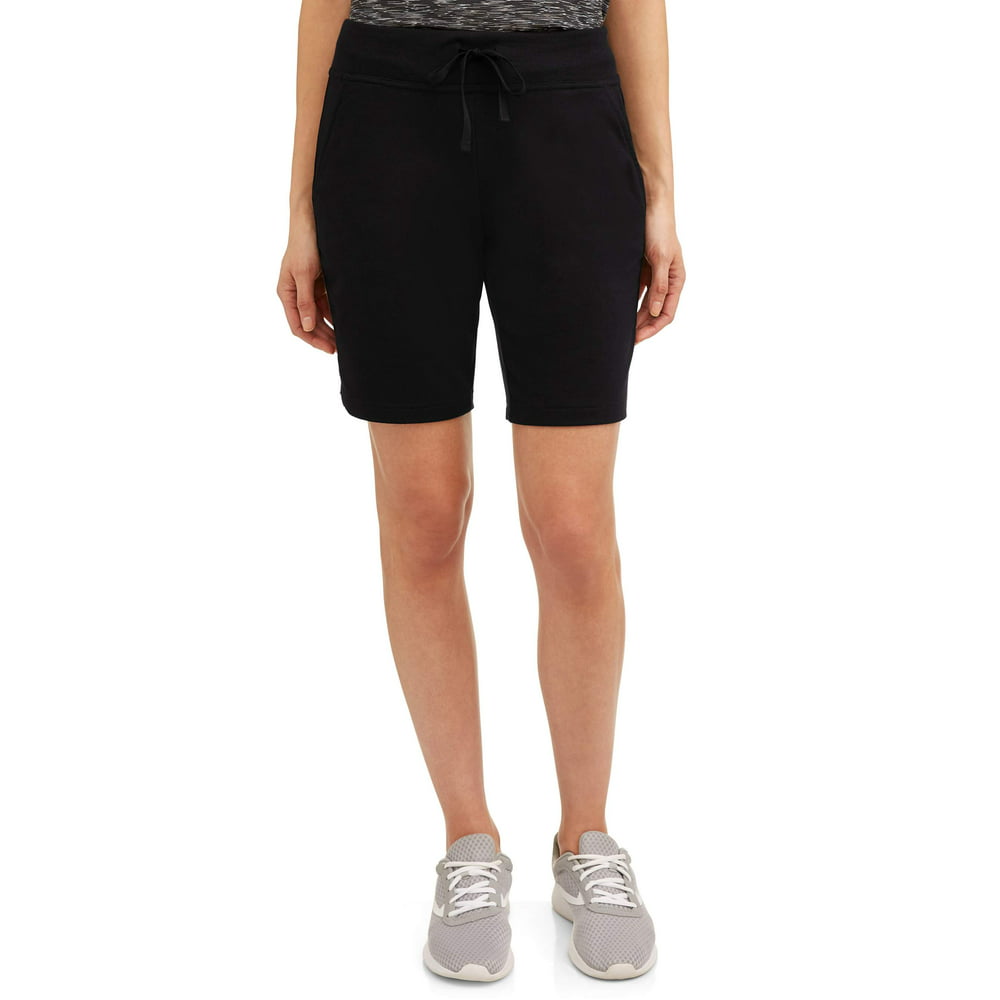 Athletic Works - Women's Athleisure French Terry Bermuda Shorts ...
