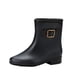 thumbnail image 2 of Zapatos impermeables antideslizantes para mujer, zapatos de lluvia de Color sólido, botas medias con cerrojo de tacón bajo de plástico Wmkox8yii  ghj511, 2 of 6