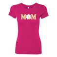 thumbnail image 2 of Wild Bobby, Mom Daisy Mother's Day Womens Slim Fit Junior Tee, Raspberry, Medium, 2 of 6