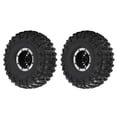 thumbnail image 2 of 2 Pack Remote Control Car Aluminum Alloy Tires Strong Cushioning Rubber Wheels for Remote Control CarBlack, 2 of 8
