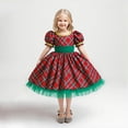 thumbnail image 5 of MKOSPLRT Toddler Baby Girl Christmas Dress Buffalo Plaid Tulle Tutu Skrit Princess Dress Xmas Clothes Outfit for Kids 6M-3T, 5 of 10