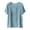 Light Blue, variant on MEICHEN Women's Fashionable Casual Solid Color Pleated Cotton and Linen Tops Shirts and T Shirts Summer Essentials Tops for Women