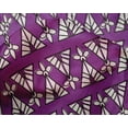 thumbnail image 4 of oneOone Silk Tabby Fabric Floral & Triangle Block Decor Fabric Printed BTY 42 Inch Wide, 4 of 4