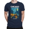 thumbnail image 2 of Chicago Graphic Men's Navy T-Shirt, 2 of 3