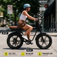 thumbnail image 3 of HOVSCO Electric Bike for Adults, 750W Motor, 60 Miles Range, 20'' Fat Tire E-Mountain Bike, 7-Speed E-Bike with Full Suspension UL2849, 3 of 9