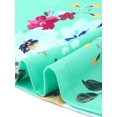 thumbnail image 5 of Agnes Orinda Women's Plus Size Floral Tops V Neck Short Sleeve Summer Casual Tunics Blouse 4X Mint Green, 5 of 6
