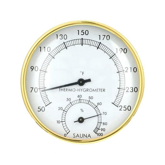 2 in 1 Sauna Thermometer Fahrenheit, Sauna Thermometer & Hygrometer Indoor Temperature _wm25