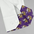 thumbnail image 6 of Men's J. Palmer White Minnesota Vikings Man-In-Motion Long Sleeve Button-Up Dress Shirt, 6 of 6