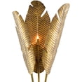 thumbnail image 5 of Vintage Brass Black Tropical Floor Lamp, 5 of 5