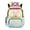 Boba Cat, variant on Boba Capybara Kids School Backpack for Girls 17 Inch Cute School Bag Lightweight Elementary Backpack with Padded Laptop Sleeve & Multi-Pockets for Elementary Ages 9-12, Purple