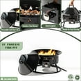 thumbnail image 5 of Seizeen Outdoor Propane Gas Fire Pit, 50000 BTU Fire Pit for Outside, Portable Outdoor Heating with Cover & Carry Kit, 19''Round, 5 of 8