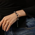 thumbnail image 2 of Pulsera de abalorios de acero inoxidable para hombre y mujer 180+50 mm, 2 of 2