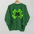 thumbnail image 6 of St. Patrick's Day Sweatshirt for Women Decorative Shamrock Heart Shape Graphic Crewneck Long Sleeve Loose Fit Soft Novelty Festive Holiday Pullover Top, 6 of 7