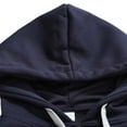 thumbnail image 5 of Mens Cargo Hoodies with Zipper and Front Pocket Pullover Fleece Lined Sweatshirts Long Sleeve Solid Color Thermal Warm Athletic Workout Hooded Tops, 5 of 7