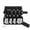 Footprint Black 4 pieces in a pack, variant on Dog Sock Shoes, Non‑Slip Pet Boots with Reflective Adjustable Straps, Wear‑Resistant PVC Sole Dog Socks Boots for Indoor Floor Protection & Outdoor Walking, 6 Sizes XXS‑XL for Small Medium Large Dogs