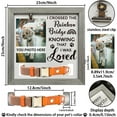 thumbnail image 2 of Pet Memorial Picture Frame 9x9inch I Crossed The Rainbow Bridge Knowing That I Was Loved Pet Photo Frames with Photo Clip & Collar Holder Wood Memorial Frame for Dog Cat Pet that Passed, 2 of 9