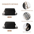 thumbnail image 3 of Trendy Crossbody Bags for Women, Small Shoulder Bag Messenger Bag Cross Body Travel Purse Handbag Wallet with Adjustable Strap, PU Leather, Black, 3 of 7