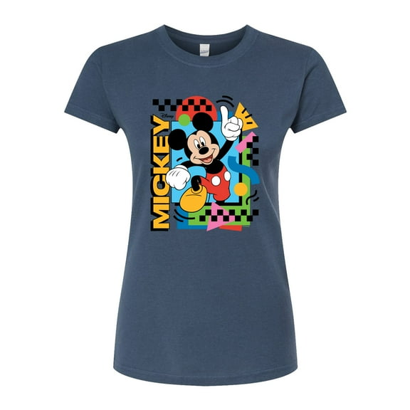 Disney - Mickey 90s Nostalgia - Juniors Fitted Graphic T-Shirt