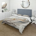 thumbnail image 1 of Designart "Feather in White Watercolor" Modern Bedding Covert Set - Abstract Transitional White Abstract Bed Set With 1 Sham, 1 of 6