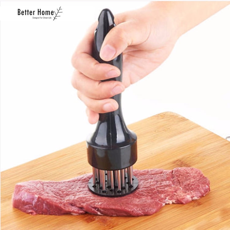 Professional Meat Tenderizer with Stainless Steel Needle Prongs Kitchen Tool 