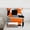 Orange, variant on Castle Fairy Abstract Square Queen Comforter Set,Black Grey Green Bedding Comforter Set