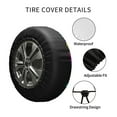 thumbnail image 6 of Kll Bright Mushrooms Tire Cover,Universal Wheel Tire Cover For Trailer, Rv, Suv, Truck,Camper And Many Vehicle,(15 Inch), 6 of 8