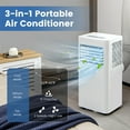 Costway 6000 BTU Portable Air Conditioner for Small Room, 3in1 AC Unit with Dehum Fan & Sleep