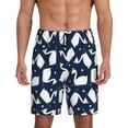 thumbnail image 1 of Fotbe Swan Pantalones Cortos de Pijama para Hombre, Ropa de Dormir, Pantalones de Pijama Cortos para Hombre-Medium, 1 of 6