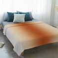 thumbnail image 4 of Burnt Orange Grey Ombre Blanket Soft Cozy Warm Throw Blanket for Couch, Plush Fuzzy Flannel Fleece Blankets for Sofa, Farmhouse Gradient Minimalist Bed Blankets Lightweight Gifts for Women, 30"x40", 4 of 9