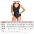 thumbnail image 6 of One Piece Swimsuit V Neck Pure Color Ruched Oversized Vintage Bathing Suit for Swimming Black XXL, 6 of 6