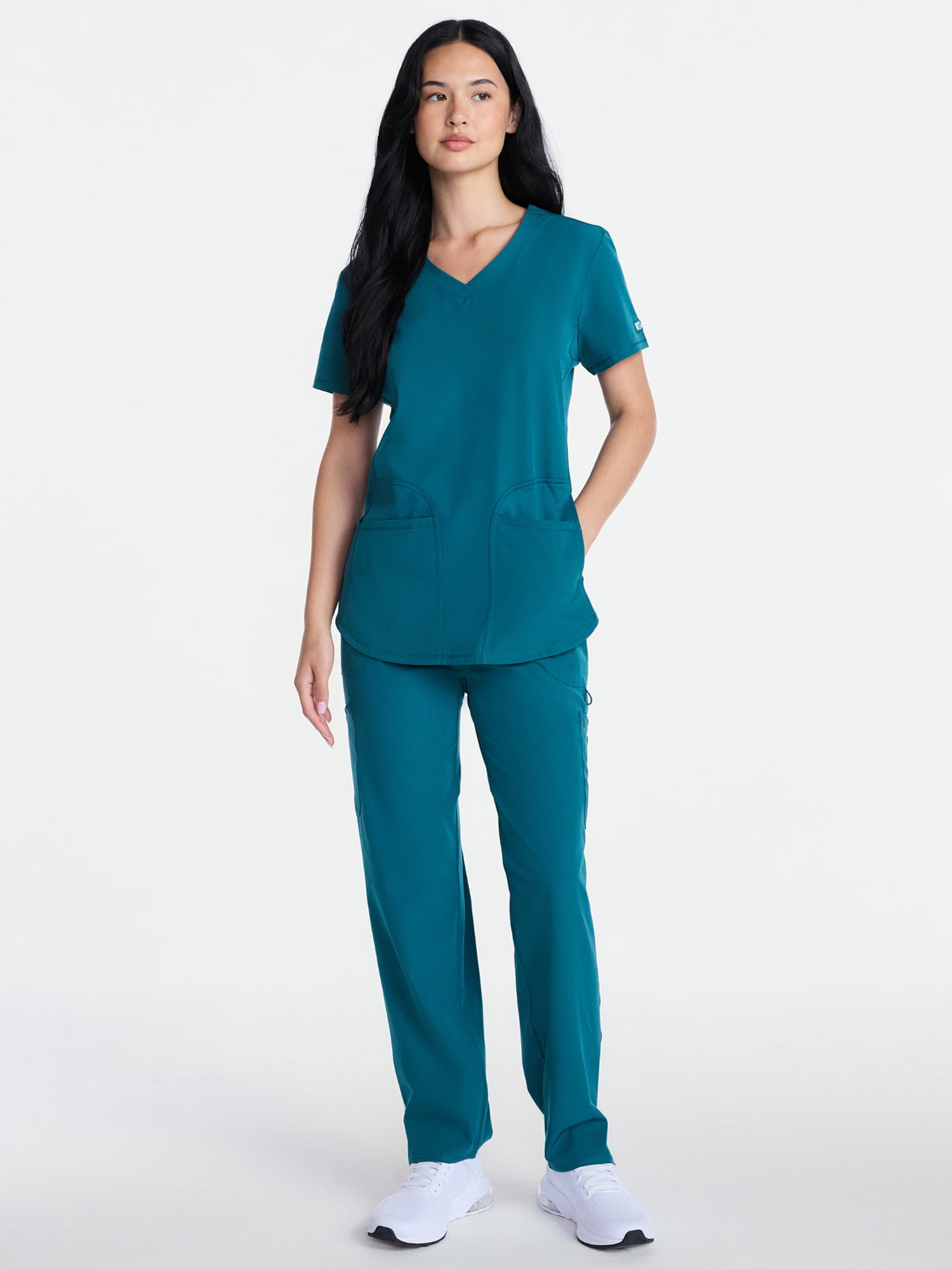 Grey's Anatomy Women's Scrub Top with Short Sleeves, Sizes S-3XL