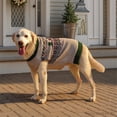 thumbnail image 2 of Vibrant Life Holiday Truck Hooded Dog Sweater, Beige & Green, Extra Large, 2 of 8