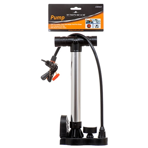 Kingman Compact Hand Air Pump W/ Boost And Pressure Gauge Comes with 3