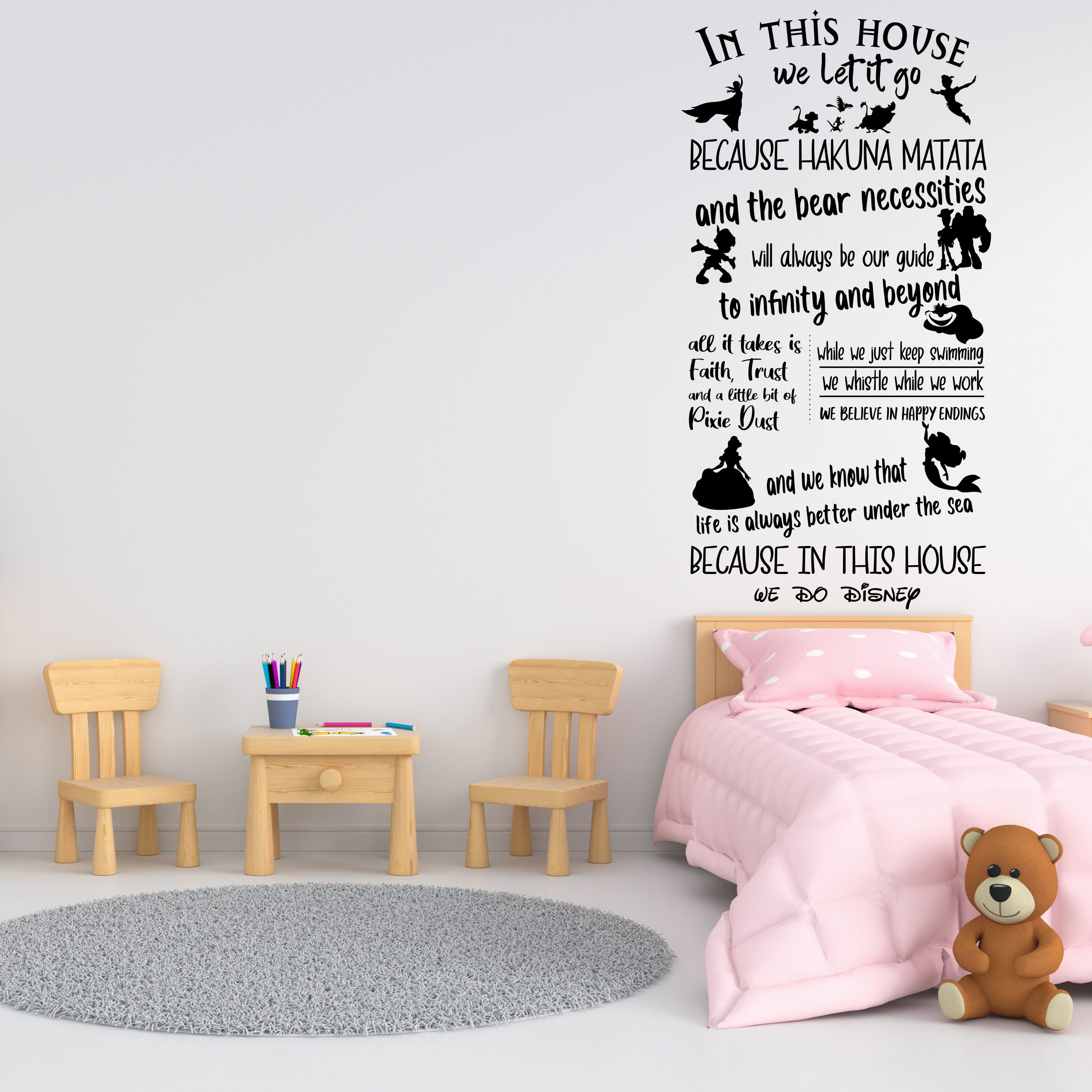 Custom Ruby Girls Room Name Nursery Baby Kids Pretty Vinyl Wall Quote Sticker