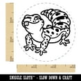 thumbnail image 2 of Fat Cute Leopard Gecko Lizard Reptile Rubber Stamp for Scrapbooking Crafting Stamping - Small 3/4 Inch, 2 of 7