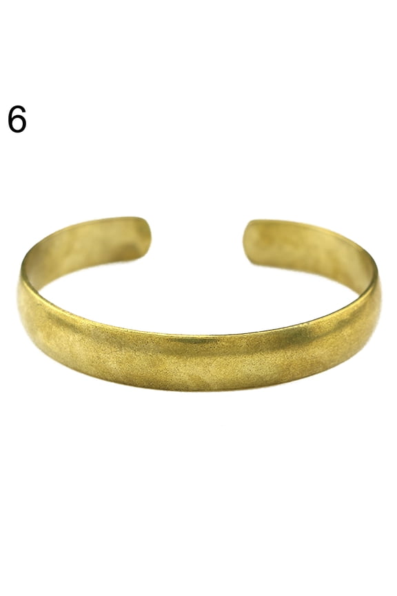 Man Woman Brass Adjustable Hand Bracelet Bangle Valentine Day Cuff
