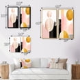 thumbnail image 4 of Designart "Retro Pink Gold Bloom Lunar Geometry I" Modern Geometric Framed Wall Art Set Of 2 - Modern Pink Framed Wall Art Set Of 2, 4 of 6