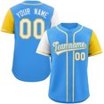 thumbnail image 1 of Custom Baseball Jersey Button Down Short Sleeve Shirts Personalized Printed Name Number for Adult/Youth Outdoor Freestyle LS, 1 of 1