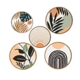 thumbnail image 6 of Hxlamzoo Boho Wall Art Decor Wooden Wall Decoration for Living Room Farmhouse Round Bohemian Wall Decor Geometric Sun Wood Art Bohemian Wall Hanging Minimalist Wall Art for Office, 6 of 7