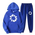 thumbnail image 1 of Hauts de Mode pour Femmes, Hauts à Manches Longues pour Femmes, Ensemble de Pantalons de Sport Décontractés à Capuche, 1 of 2