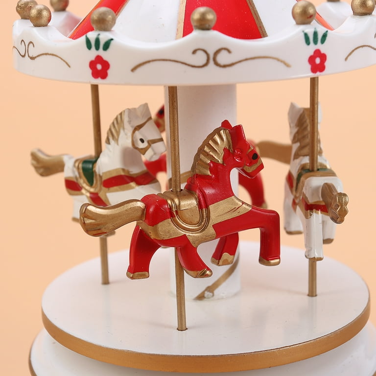 Wooden best sale carousel toy