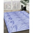 thumbnail image 3 of Ahgly Company Machine Washable Indoor Square Transitional Sky Blue Area Rugs, 3' Square, 3 of 7