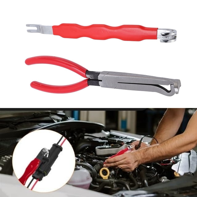 Wire Disconnect Pliers, Electrical Terminal Remover Secure and Sturdy 2PCS 2 Different Types Convenient Use Quick Disassembly for Car Fuel Lines