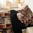 thumbnail image 4 of Erosebridal Rustic Farmhouse Twin Bedding Sets 7-Piece, Red Brown Buffalo Bedding Comforter Set, Black Reversible, 4 of 7