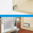 thumbnail image 4 of Bisagras para puertas de vidrio de 4 piezas Bisagra pivotante de 90 grados Vidrio sin perforaciones Acero inoxidable Apto para vidrio de 5 a 8 mm, 4 of 5